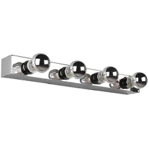 meine wunschleuchte Spiegelleuchte LED wechselbar Warmweiß Silber 11 cm