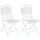 CLP Kiran Gartenstuhl 41 x 41 x 91 cm weiß 2 St.