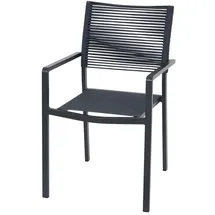 Siena Garden Leeds Stapelsessel 54 x 58 x 88 cm grau 2 St.