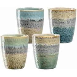 Leonardo MATERA Keramikbecher 300 ml gemischt 4er Set