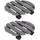vidaXL Pflanzenroller 2 Stk. Grau Ø30 x 7,5 cm