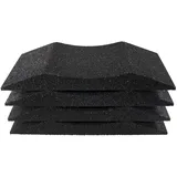 HASKYY 4X Reifenschuh-Set 600x400x64mm bis 385er Reifen Reifenbett Reifenschoner Reifenwiege aus Gummigranulat