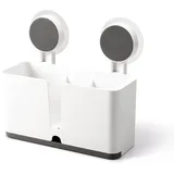 DragonX2 HäNgend KüChenablage Multifunktionale Abtropfgestell Plastik Schwammhalter KüChe KüChe Drainer Rack Geschirrkorb Zum AufhäNgen Mit 2 SaugnäPfen FüR Schwamm, BüRste, Topfkratzer, EssstäBchen