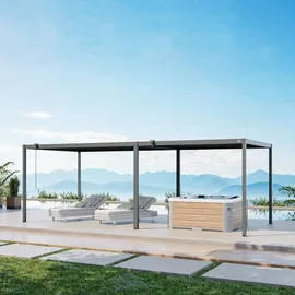primeyard Pergola 3 x 7 m Anthrazit