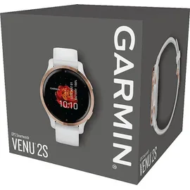 Garmin Venu 2S 40 mm Silikonarmband weiß/rosegold