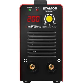 Stamos Germany Elektroden-Schweißgerät S-MMA-200PI.2 (200 A, Hot Start, LED Display)