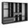 Vicco Kleiderschrank Elmo 100 x 200 x 50 cm Anthrazit