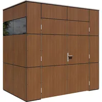 BERTILO Gartenhaus HPL Mini 1,60 x 2,30 m Walnuss