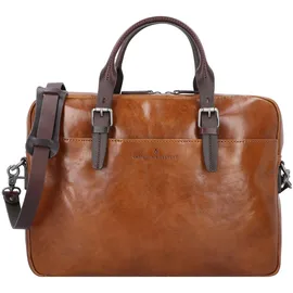 Castelijn & Beerens Rien Aktentasche RFID Leder 41 cm Laptopfach braun