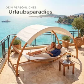 Tectake tectake® Hängematte Locarno für 2 Personen 328x160x171,5cm Teak