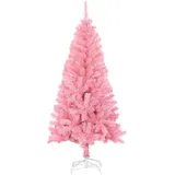 vidaXL Künstlicher Weihnachtsbaum mit Ständer Rosa 150 cm PVC