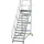 MUNK Aluminium-Plattformtreppe fahrbar 45° 13 Stufen (300813)