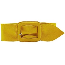 AnnaMatoni Ledergürtel mit bezogener Schließe Gr. 95, gelb , 66677354-95