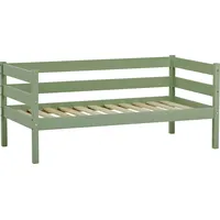 Hoppekids Einzelbett »ECO Comfort Kinderbett, Kiefer Massivholz, Jugendbett inkl. Rollrost«, 70x160 cm, wahlweise in verschieden Farben/ Matratze/ Absturzsicherung, grün