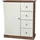 moebel-direkt-online Ella I 65 x 77 x 25 cm Nussbaum / Cremeweiß