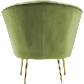 Kayoom Sessel "Poola 100, gemütlicher Cocktail-Sessel, edler Samtbezug", grün (pistachio, grün), B:76cm H:78cm T:67cm, Bezug: 100% Polyester (Samt) / Korpus: Sperrholz/ Gestell: Eisen, Sessel, Sessel, samtweich, gesteppt, gemütlich, tiefe Sitzhöhe von 79cm