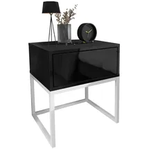 lookway Nachtschrank BLANCO Loft 45 x 53 x 37 cm Schwarz