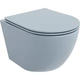 Mexen Lena WC-Schüssel mit WC-Sitz Blau/Grau matt