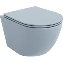 Mexen Lena WC-Schüssel mit WC-Sitz Blau/Grau matt