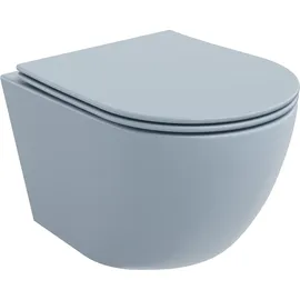 Mexen Lena WC-Schüssel mit WC-Sitz Blau/Grau matt