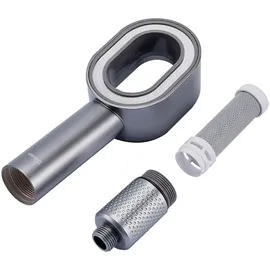 ideoon Ideoon, Duschbrause, 3-in-1 Duschkopf mit Bürste, Schwamm und Wasserspar Funktion - 2 x Premium-Wasserfilter - Wellness Brause für Ihr Spa-Erlebnis