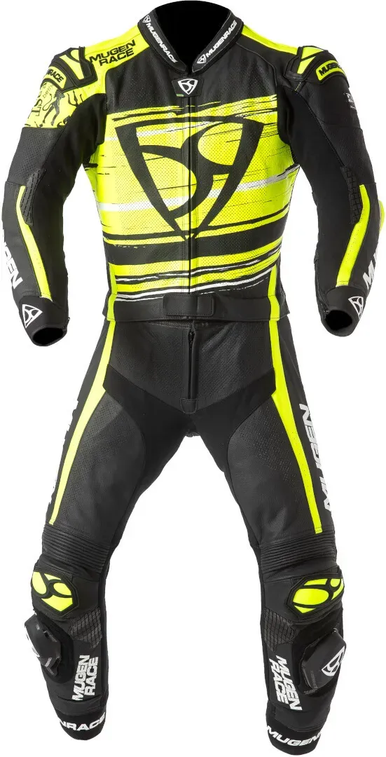 MUGENRACE RC-Max Due perforierte 2-Teiler Motorrad Lederkombi