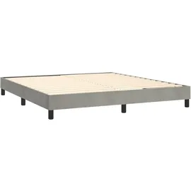 vidaXL Boxspringbett 180 x 200 cm H2 Grau