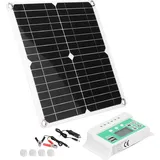 40w 18v Flexibles Monokristallines Solarpanel-set Mit 40a-regler Und Zwei Usb-anschlüssen Für Camping Und Auto