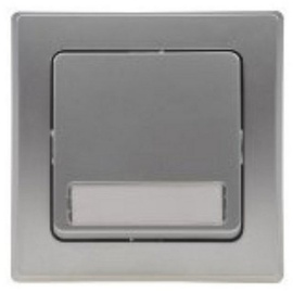 ChiliTec Delphi Taster Klingeltaster 0-250V max. 10A Silber