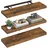 VASAGLE Wandboard 80 x 20 x 3,8 cm Braun