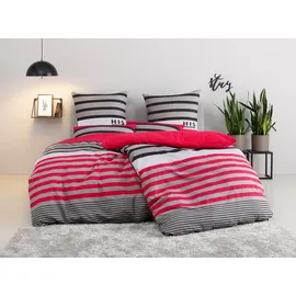 OTTO home Majoran Linon rot 200 x 220 cm + 80 x 80 cm 
