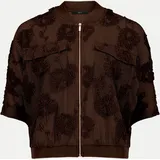 Zero Blouson mit Fledermausärmeln Braun 38