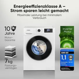 Bomann WA 7175.1 Waschmaschine (7 kg, 1400 U/min)