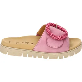 Gabor Damen Pantoletten Frauen Slipper,Best Fitting,schluepfschuhe,Slides,Slip-ons,Backless Slipper,Mules,Gartenschuhe,Soft pink,39 EU