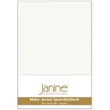 JANINE 5007 Mako-Feinjersey 140 x 200 - 160 x 200 cm ecru