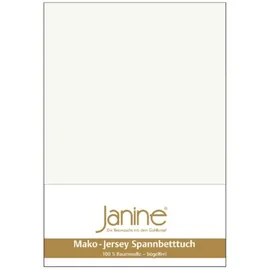 JANINE 5007 Mako-Feinjersey 140 x 200 - 160 x 200 cm ecru