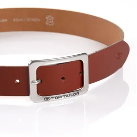 Tom Tailor Ledergürtel »TTEVE« 4 cm breiter Damen Ledergürtel, kalssiches Must-Have Gr. 90