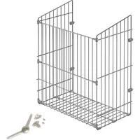 Emuca Wäschekorb für Modul 450mm, Wäscheschrank mit ausklappbarem, Verchromt, Stahl
