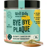 Wolf Belly - Zahnpulver für Hunde und Katzen 100% Natürlich (180 g) Alternative zur Zahnbürste und Zahnpasta | Zahnpflege in Pulverform | Reduziert Mundgeruch - Made in Europe