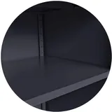 Schrank & Stuhl zusätzlicher Fachboden | Einlegeboden für Flügeltürenschrank | Stahlschrank 92x42 cm (BxT) inklusive je 4 Fachbodenträger (anthrazit (RAL 7016))