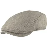 Breiter Herren Schiebermütze Flatcap Schirmmütze Leinen Innenfutter (as3, Numeric, Numeric_56, 56) - 56