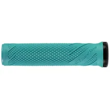 Lizard Skins Wasatch Lock-on Griffe Fahrradgriffe Teal 136 mm