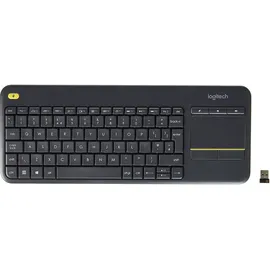 Logitech K400 Plus Wireless Touch Keyboard FR schwarz