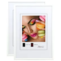 Ideal Trend New Lifestyle Set Bilderrahmen Wanddeko Collage Poster Rahmen 2er 3er 5er Pack: Farbe: 2er Pack Weiß | Format: 29,7x42 DIN A3