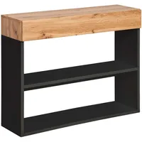99rooms Arno Schuhschrank Wotan Eiche Schwarz