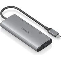 AISENS ASUC-6P029-GR USB-C Dockingstation + USB Hub, Grau