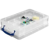 Really Useful Box Aufbewahrungsbox 39,5 x 25,5 x 8,8 cm 26-tlg. transparent