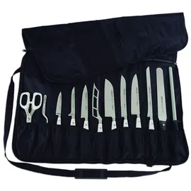 Arcos Messer Roll Bag - Messer Rolltasche zu 12 Stück - 100% Polyester 730 x 510 mm - Farbe Schwarz (Messer Nicht ENTHALTEN)