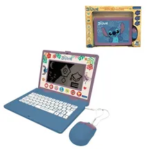 Lexibook Disney Stitch, sprechender Lernlaptop mit 170 Aktivitäten EN/DE