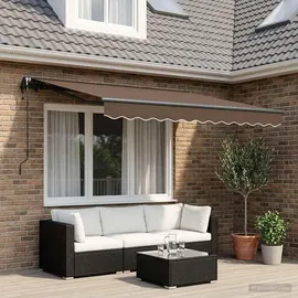 vidaXL Einziehbare Markise 3,5 x 2 m taupe